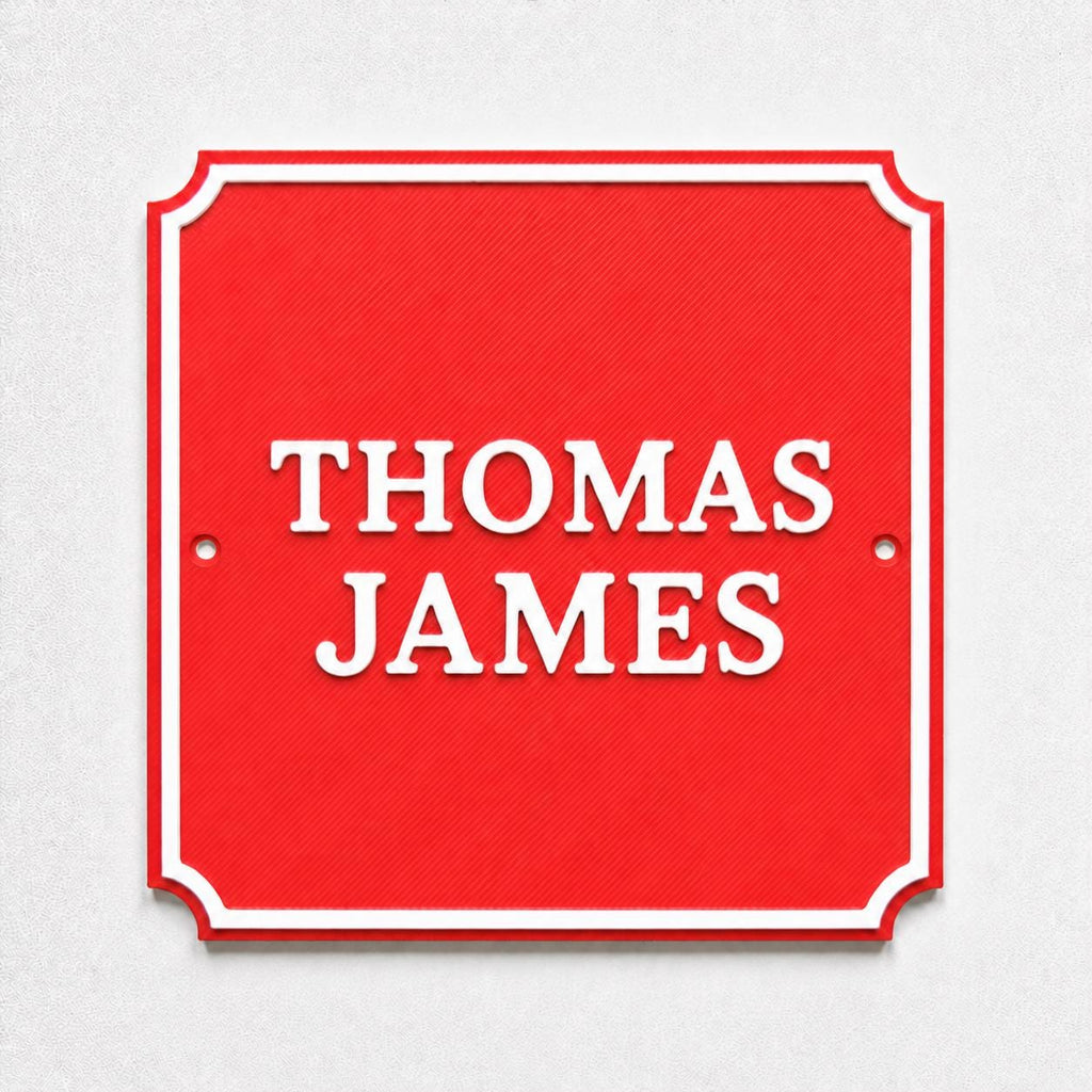 Personalised Kids Name Door Sign – Custom Girls Boys Bedroom Decoration Plate