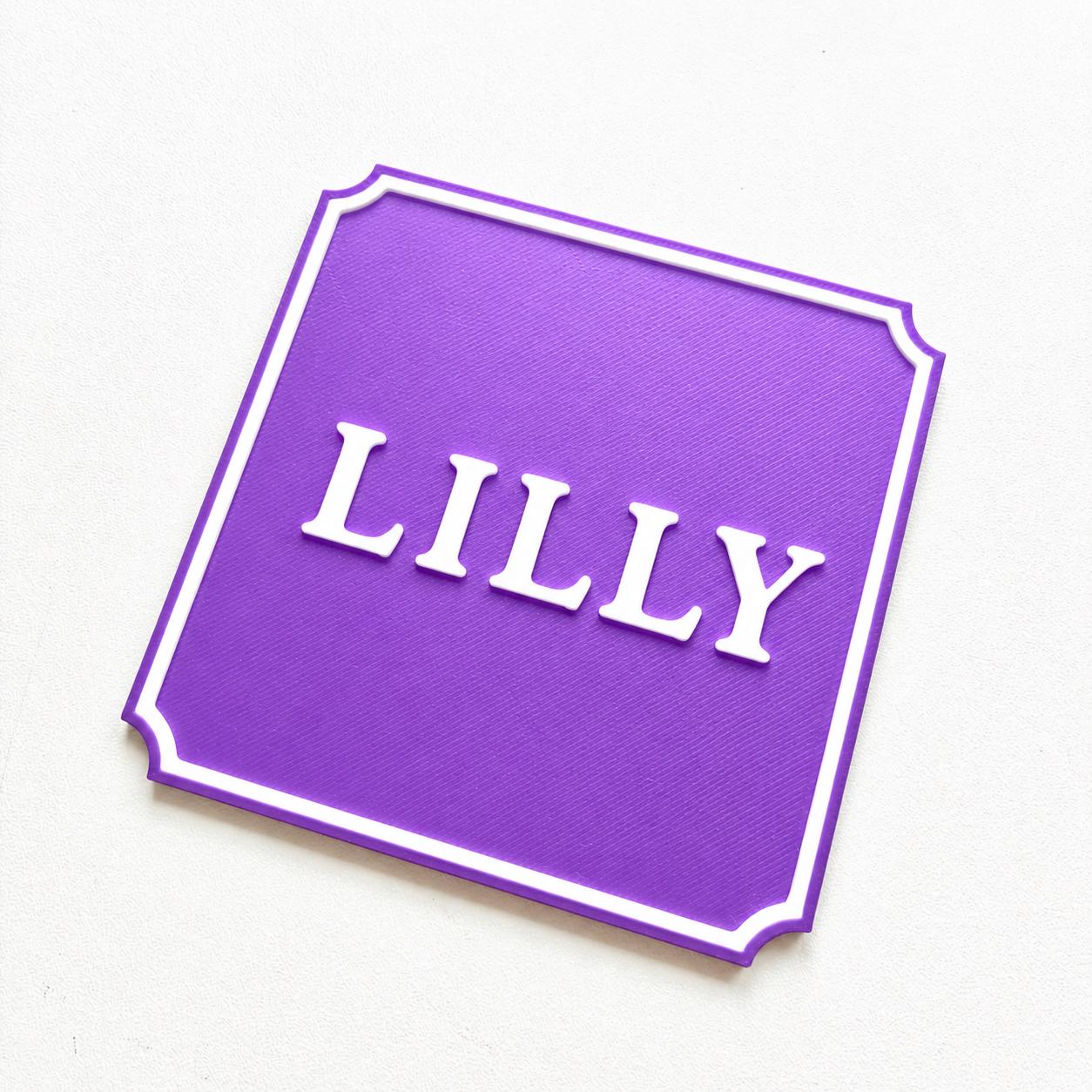 Personalised Kids Name Door Sign – Custom Girls Boys Bedroom Decoration Plate