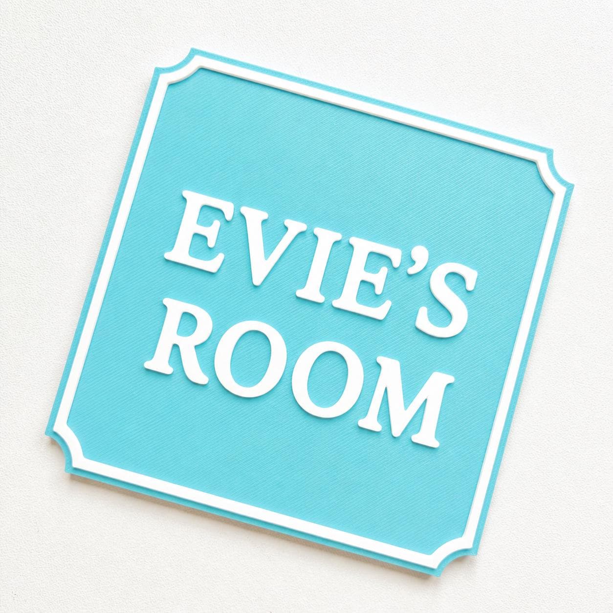 Personalised Kids Name Door Sign – Custom Girls Boys Bedroom Decoration Plate