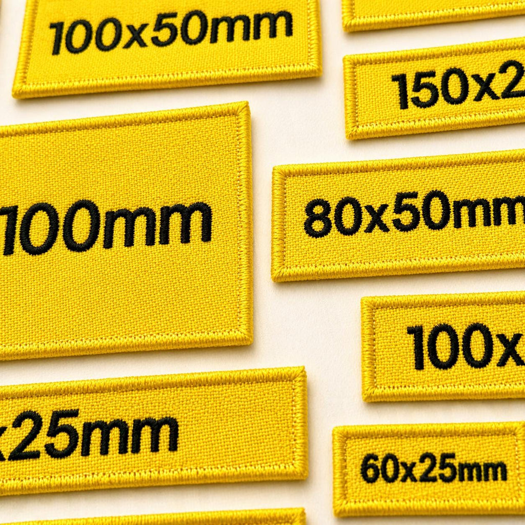 Personalised Embroidered Yellow Patches Sew/Iron/VELCRO® Custom Text Molle Morale Badges