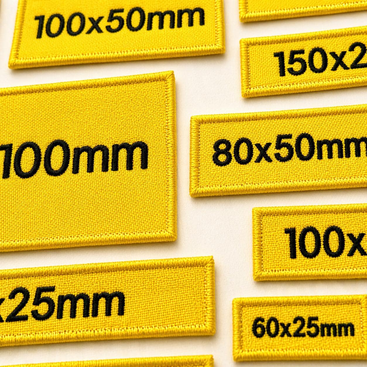 Personalised Embroidered Yellow Patches Sew/Iron/VELCRO® Custom Text Molle Morale Badges