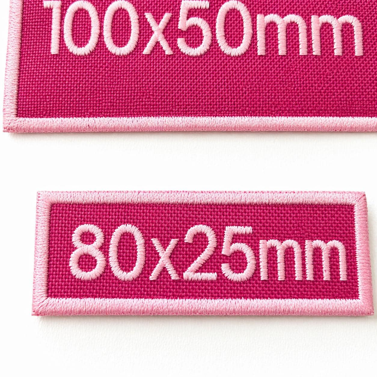 Personalised Embroidered Pink Patches Sew/Iron/VELCRO® Custom Text Molle Morale Badges