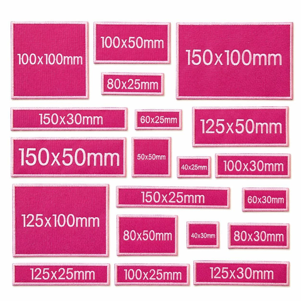 Personalised Embroidered Pink Patches Sew/Iron/VELCRO® Custom Text Molle Morale Badges