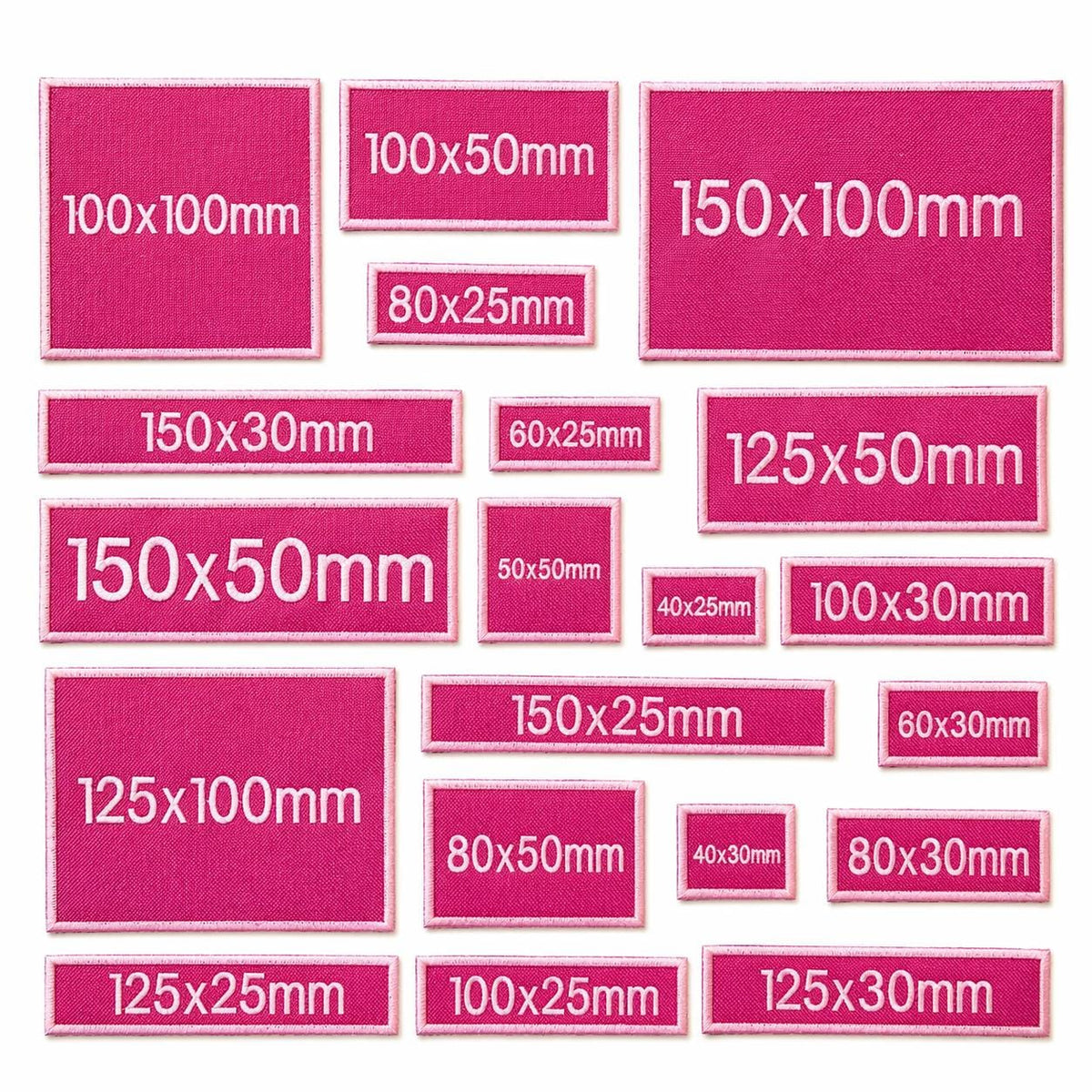 Personalised Embroidered Pink Patches Sew/Iron/VELCRO® Custom Text Molle Morale Badges
