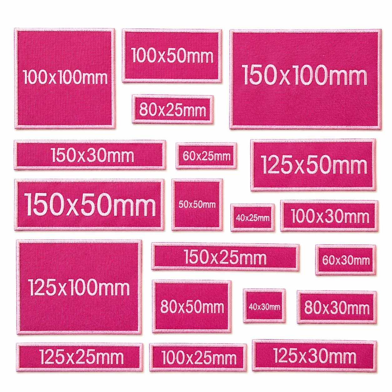 Personalised Embroidered Pink Patches Sew/Iron/VELCRO® Custom Text Molle Morale Badges