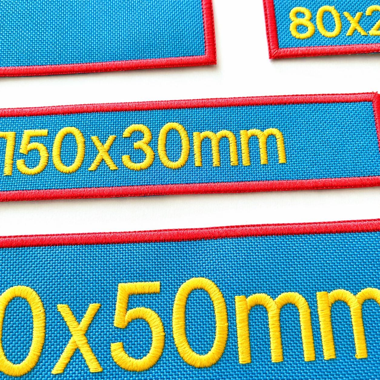 Personalised Embroidered Turquoise Patches Sew/Iron/VELCRO® Custom Text Molle Morale Badges