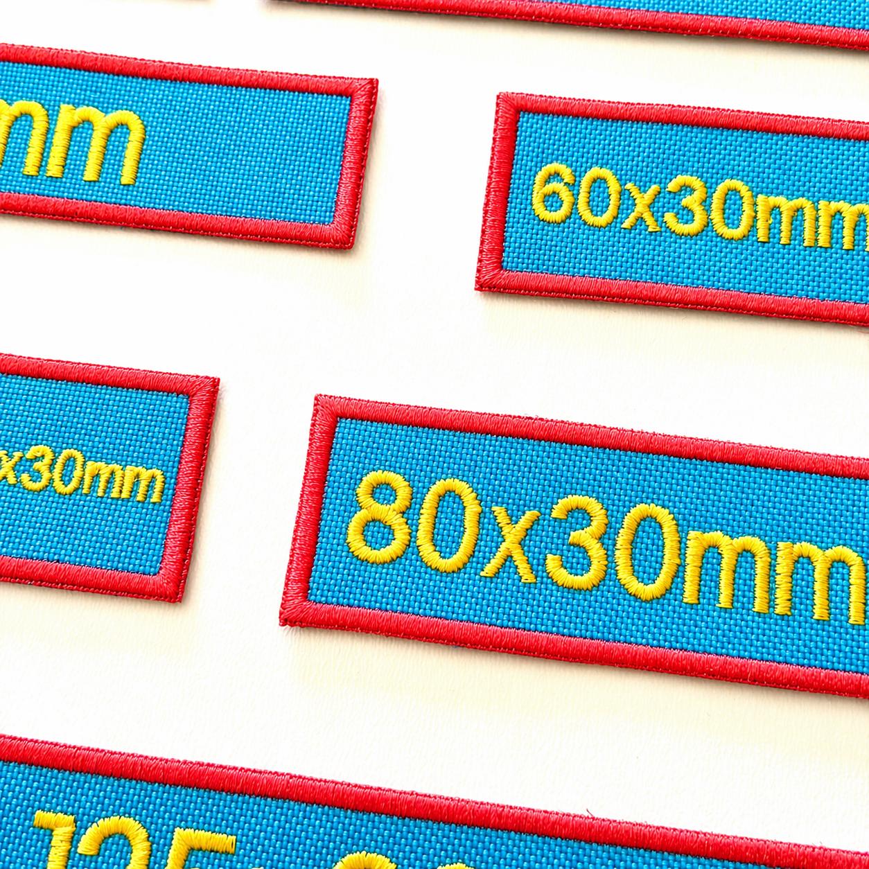 Personalised Embroidered Turquoise Patches Sew/Iron/VELCRO® Custom Text Molle Morale Badges