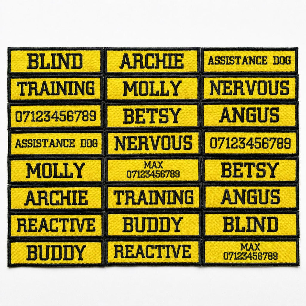 VELCRO® Patch To Fit Julius K9 Dog Harness Personalised Embroidered Custom Text Badge