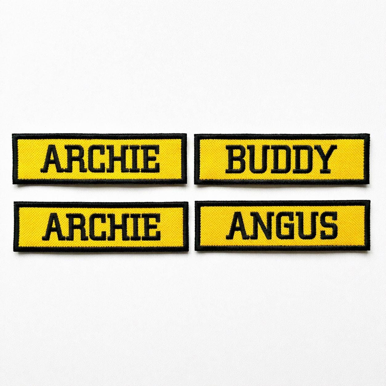 VELCRO® Patch To Fit Julius K9 Dog Harness Personalised Embroidered Custom Text Badge