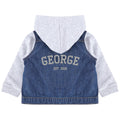 Embroidered Personalised Name Toddler & Kids Denim Jacket Custom Varsity College