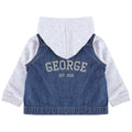 Embroidered Personalised Name Toddler & Kids Denim Jacket Custom Varsity College