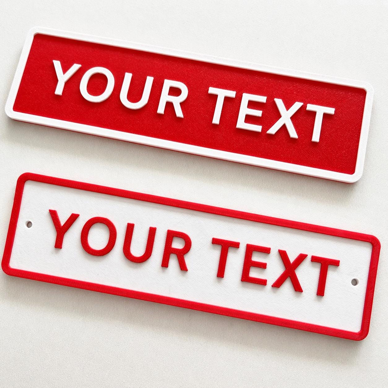 Personalised Your Text Sign – Custom Street Road House Decoration Plate Plaque