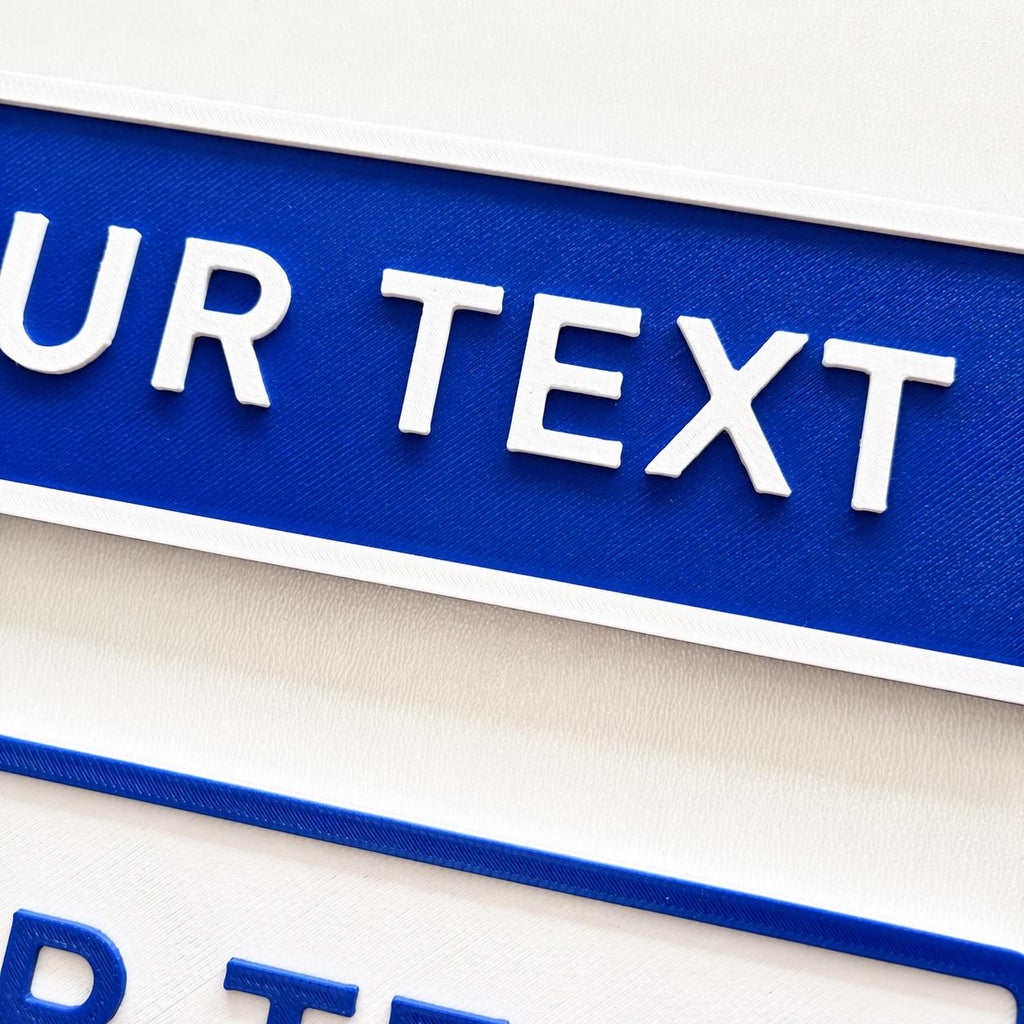 Personalised Your Text Sign – Custom Street Road House Decoration Plate Plaque