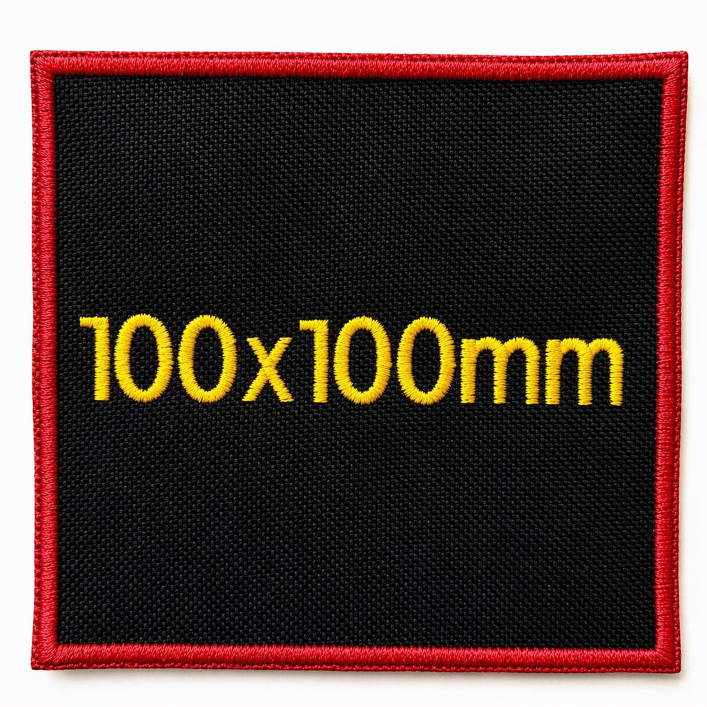 Personalised Embroidered Black Patches Sew/Iron/VELCRO® Custom Text Molle Morale Badges