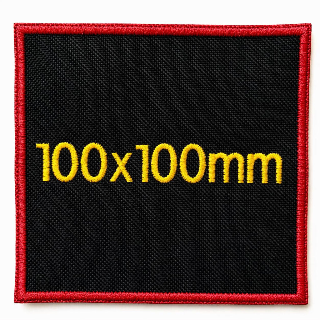 Personalised Embroidered Black Patches Sew/Iron/VELCRO® Custom Text Molle Morale Badges