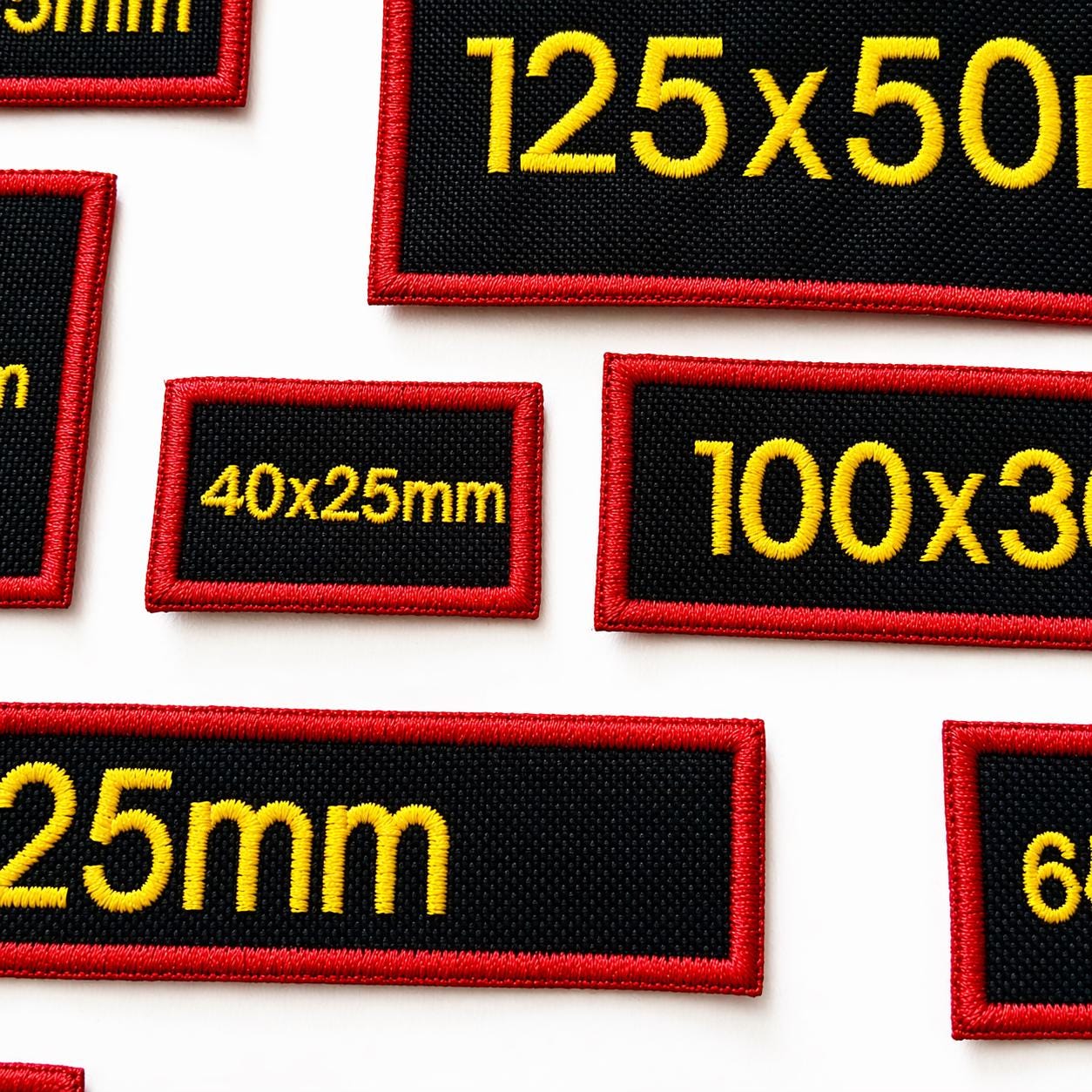Personalised Embroidered Black Patches Sew/Iron/VELCRO® Custom Text Molle Morale Badges