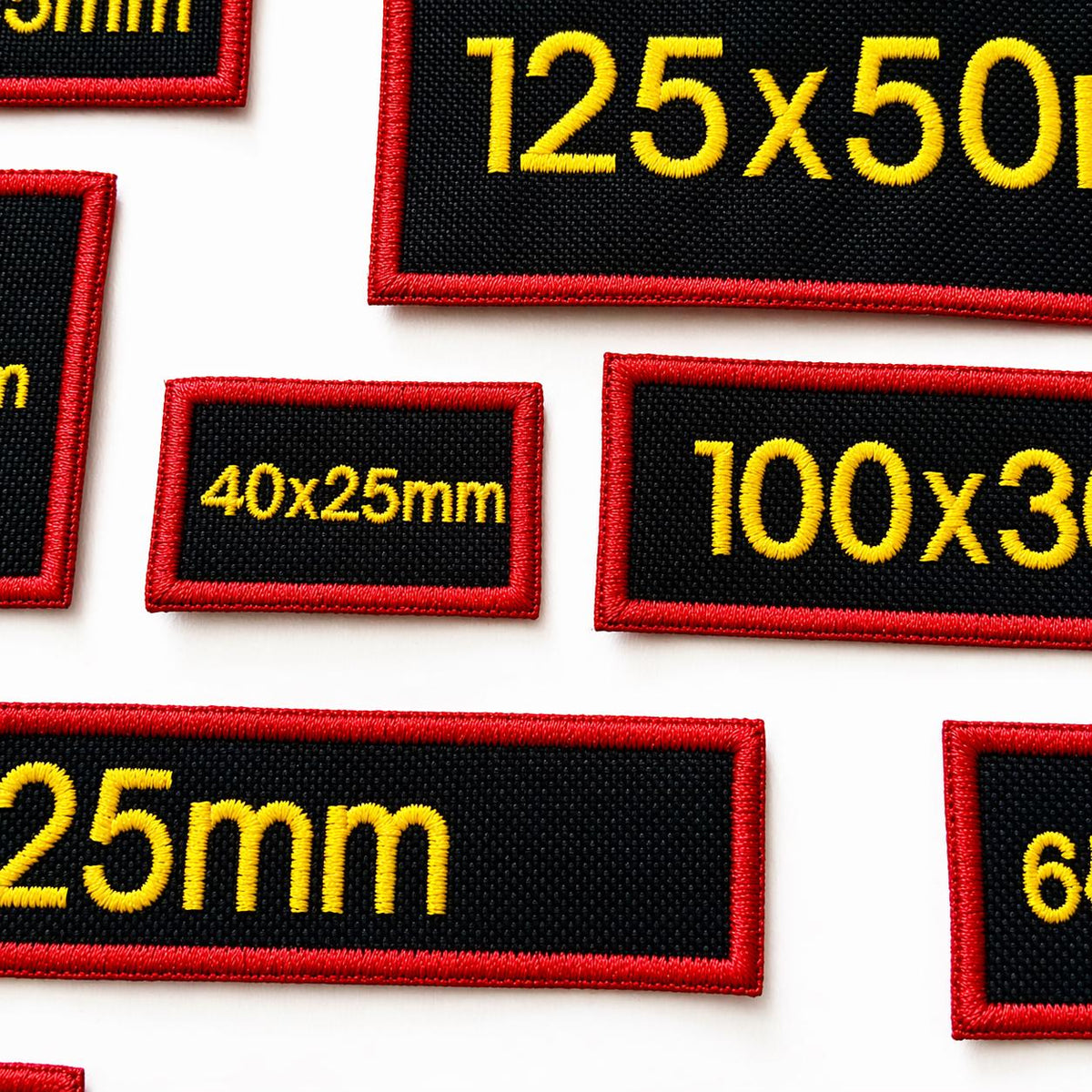 Personalised Embroidered Black Patches Sew/Iron/VELCRO® Custom Text Molle Morale Badges