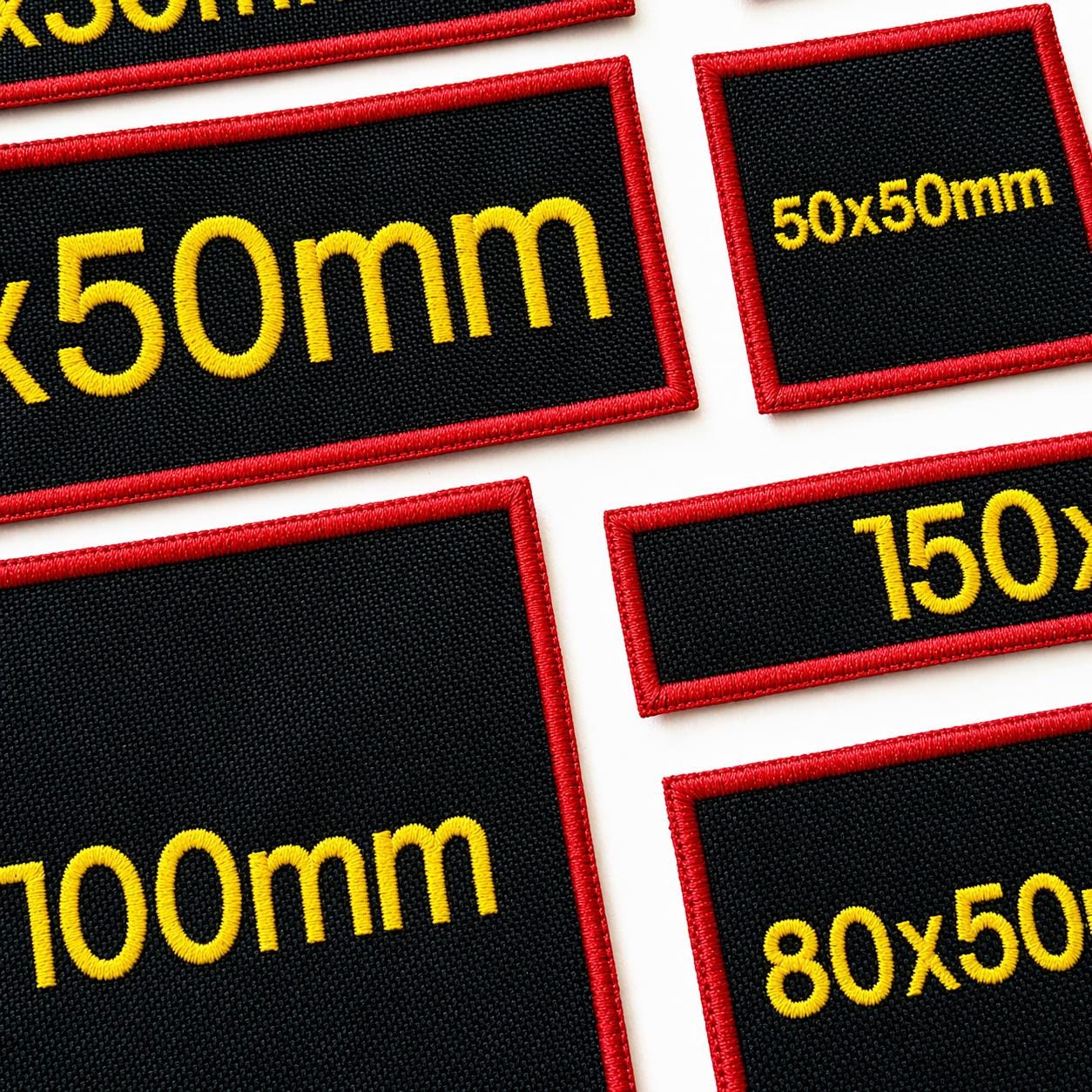 Personalised Embroidered Black Patches Sew/Iron/VELCRO® Custom Text Molle Morale Badges