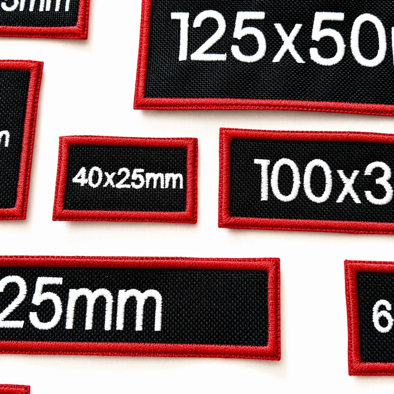 Personalised Embroidered Black Patches Sew/Iron/VELCRO® Custom Text Molle Morale Badges