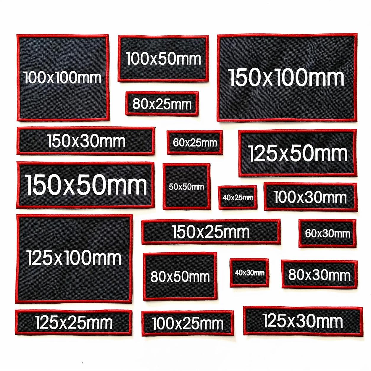 Personalised Embroidered Black Patches Sew/Iron/VELCRO® Custom Text Molle Morale Badges