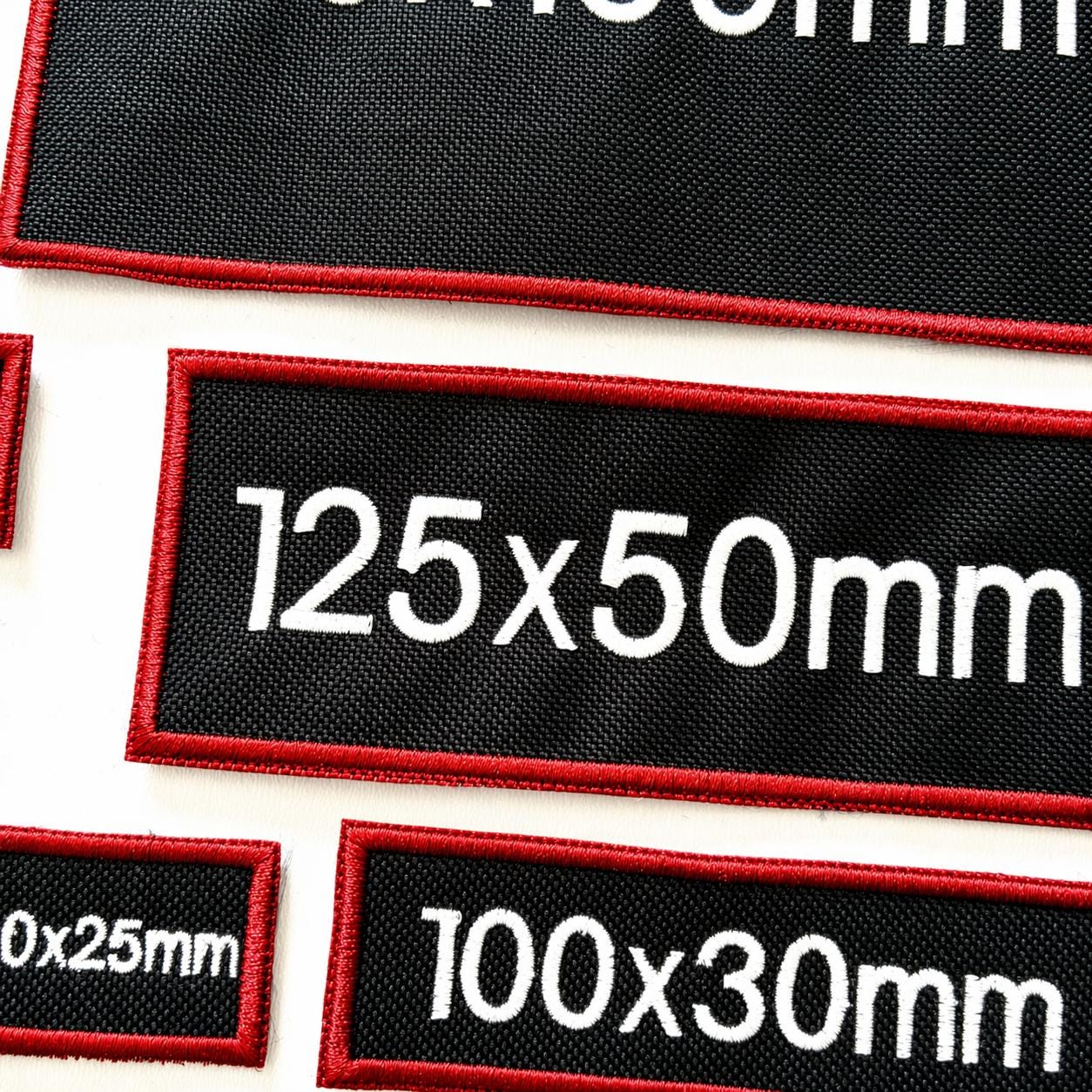 Personalised Embroidered Black Patches Sew/Iron/VELCRO® Custom Text Molle Morale Badges