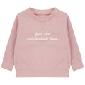 Embroidered Personalised Your Text Boys & Girls Sustainable Sweatshirts Baby and Toddler Custom Design Jumper Gift