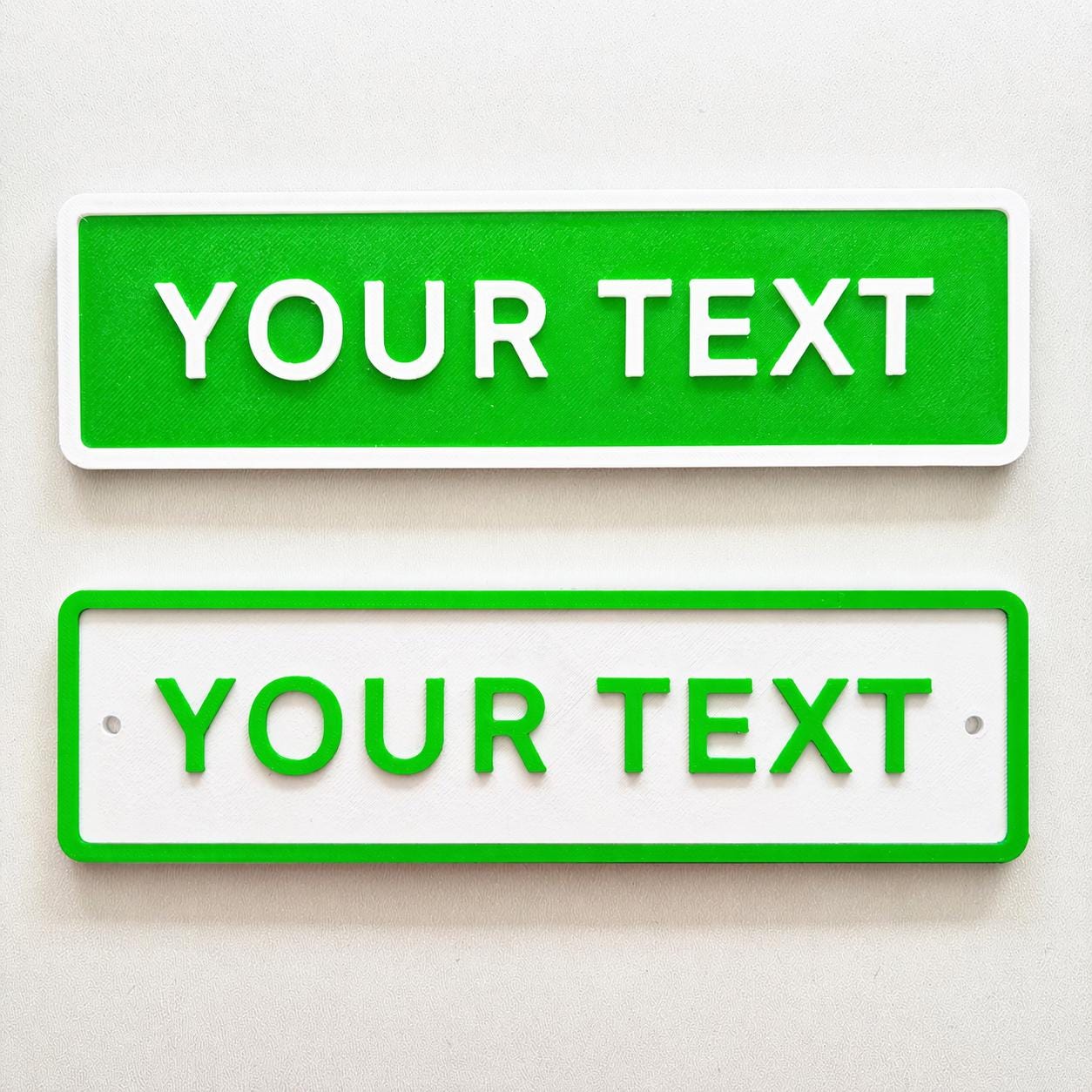 Personalised Your Text Sign – Custom Street Road House Decoration Plate Plaque