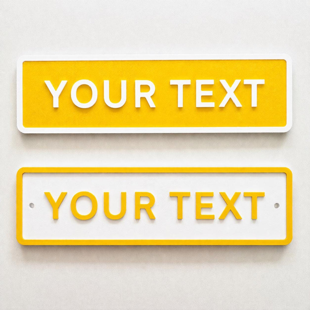 Personalised Your Text Sign – Custom Street Road House Decoration Plate Plaque