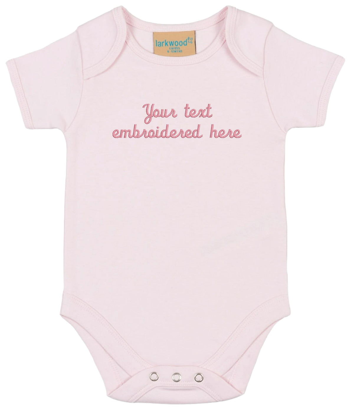 Embroidered Personalised Baby Bodysuit Custom Text Babygrow Vest Sleepsuit Gift