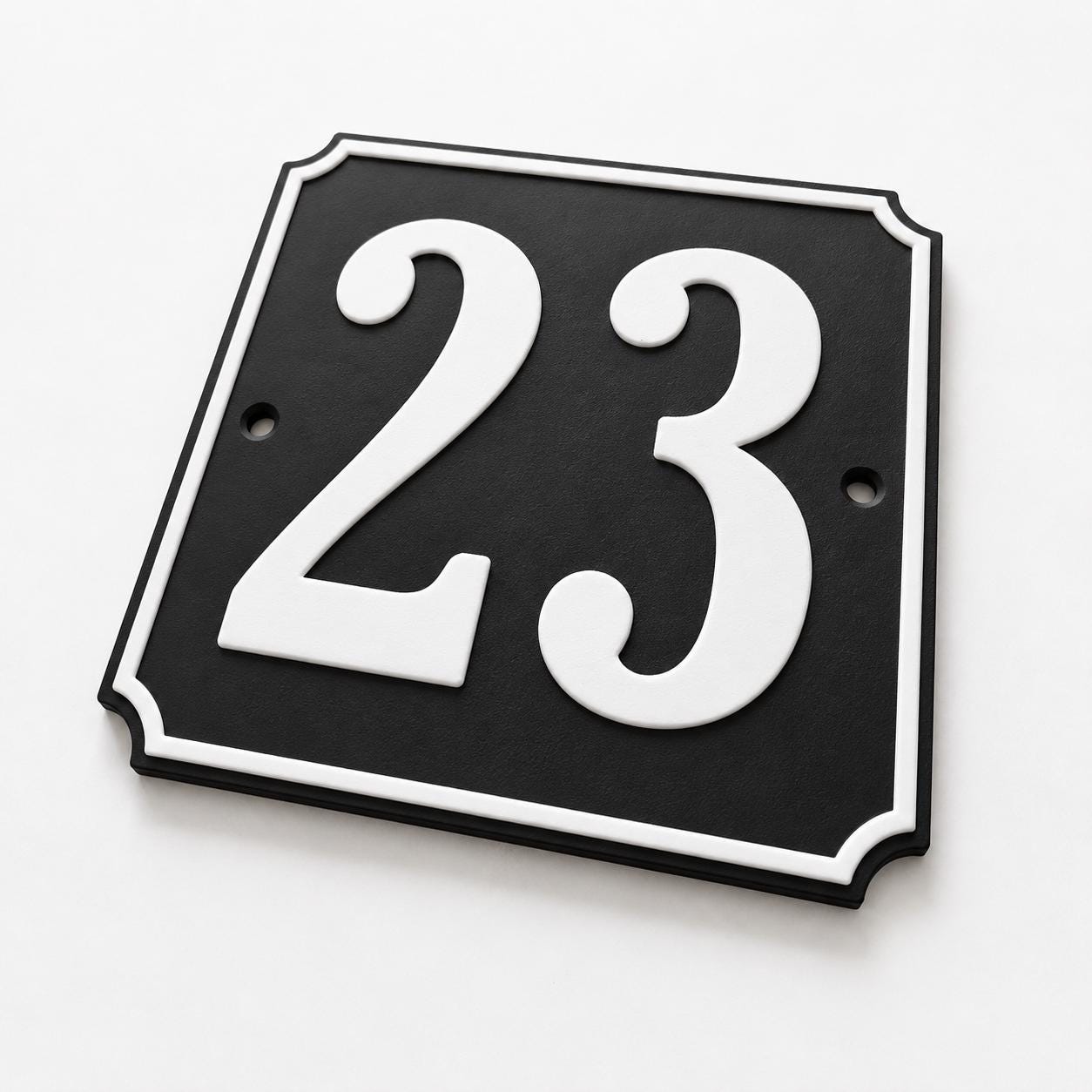 Personalised House Number Sign – Custom Home Front Door Gate Plate Plaque