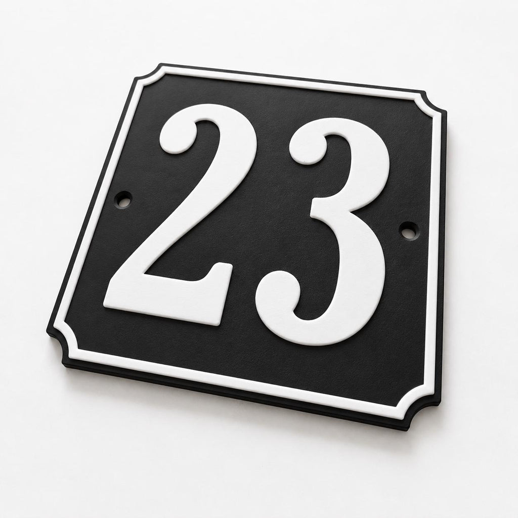 Personalised House Number Sign – Custom Home Front Door Gate Plate Plaque