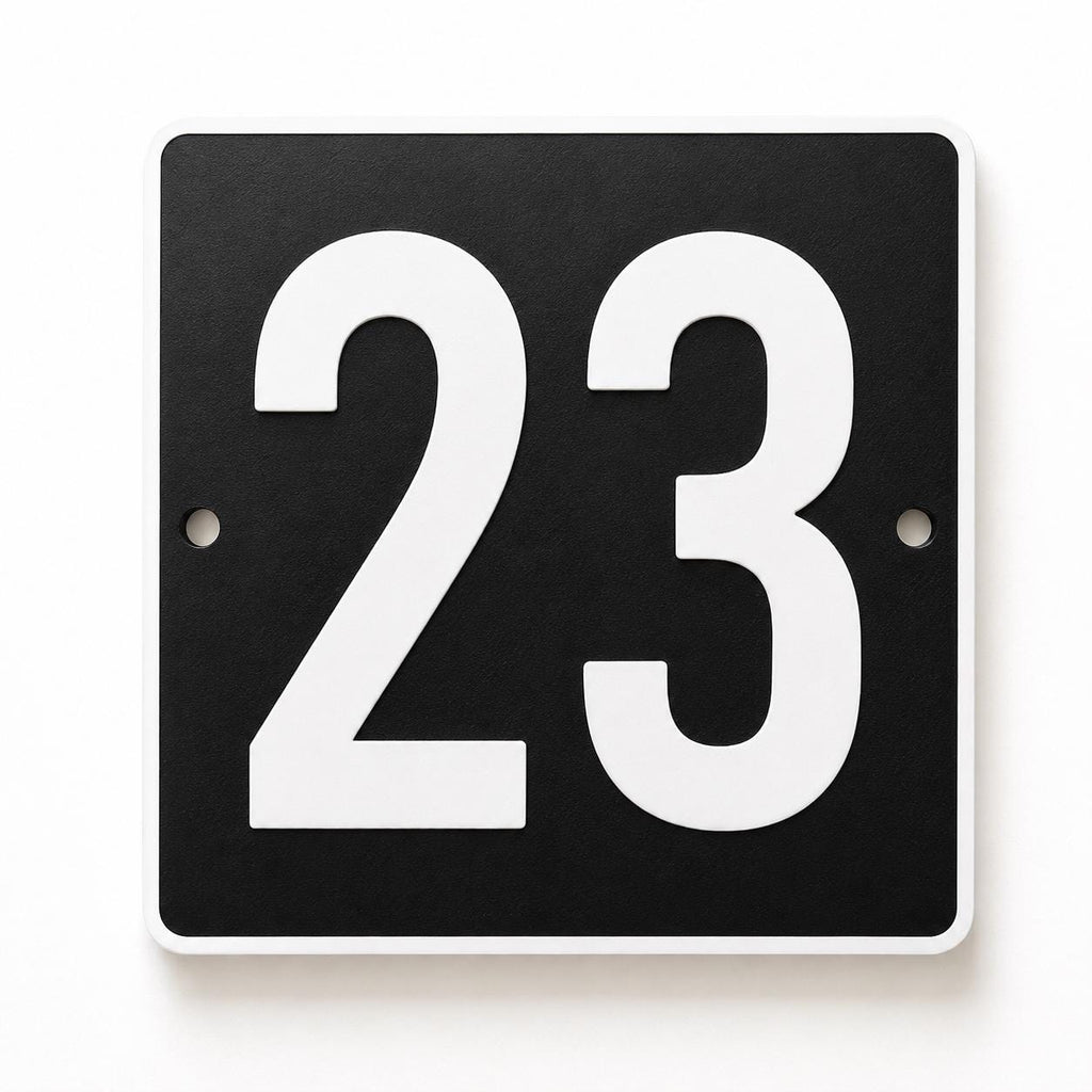 Personalised House Number Sign – Custom Home Front Door Gate Plate Plaque