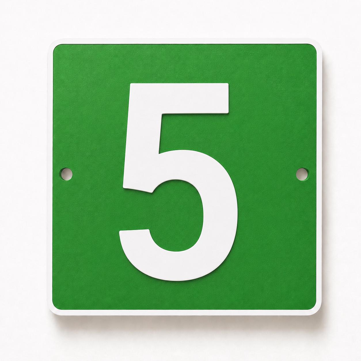 Personalised House Number Sign – Custom Home Front Door Gate Plate Plaque