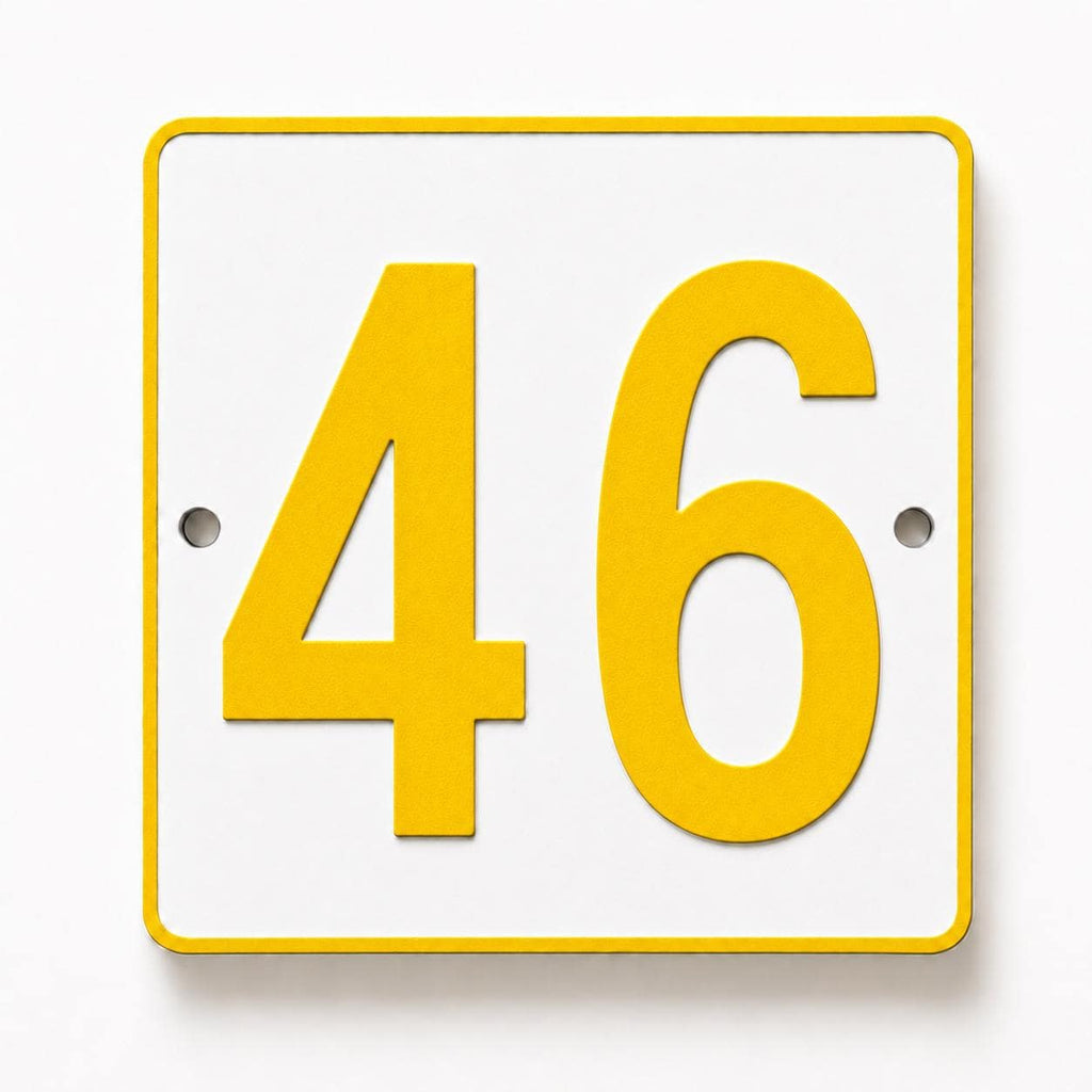 Personalised House Number Sign – Custom Home Front Door Gate Plate Plaque