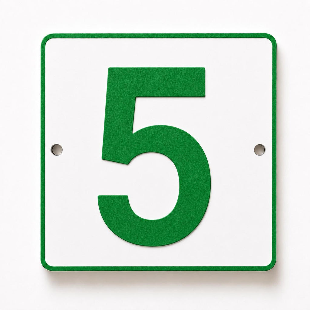 Personalised House Number Sign – Custom Home Front Door Gate Plate Plaque