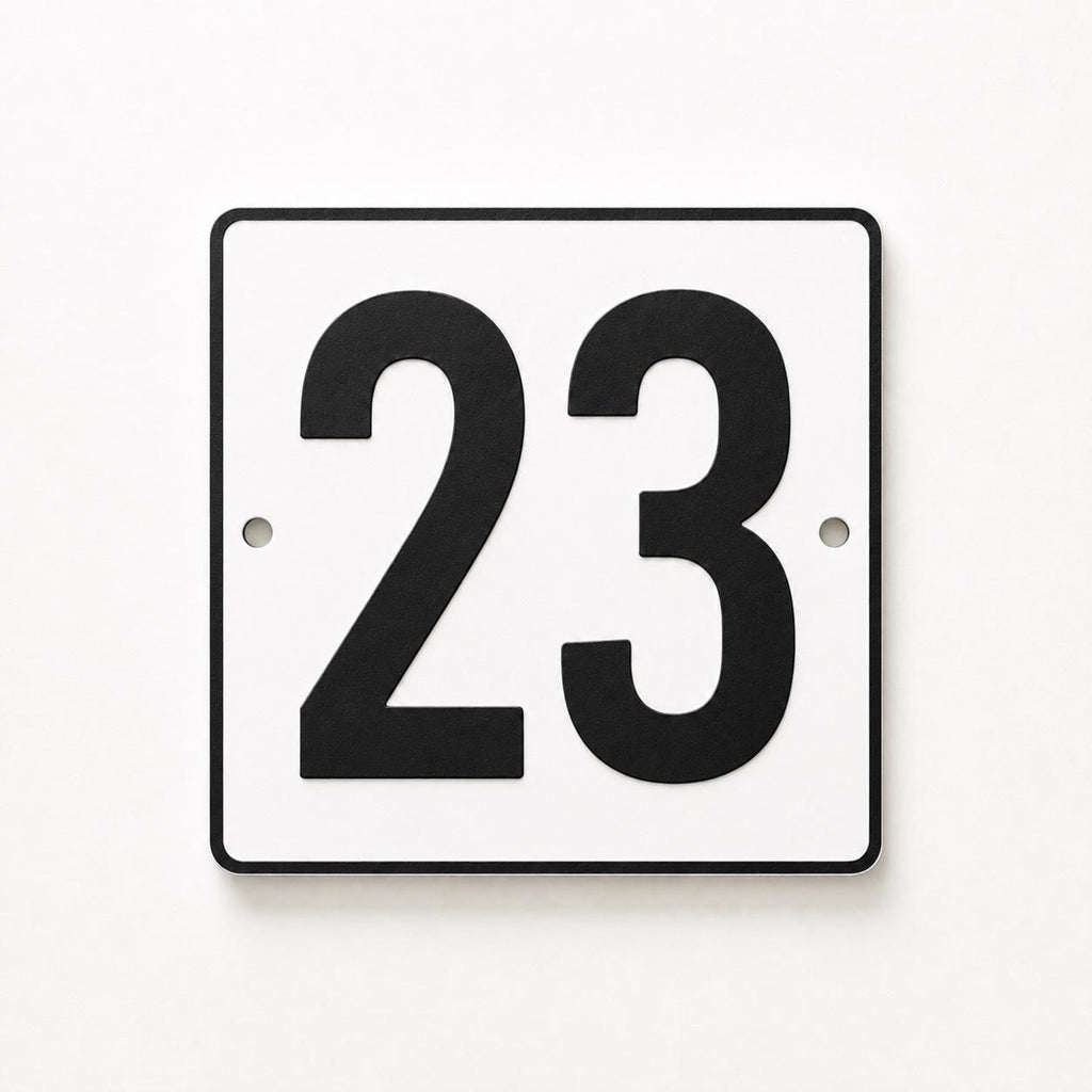 Personalised House Number Sign – Custom Home Front Door Gate Plate Plaque