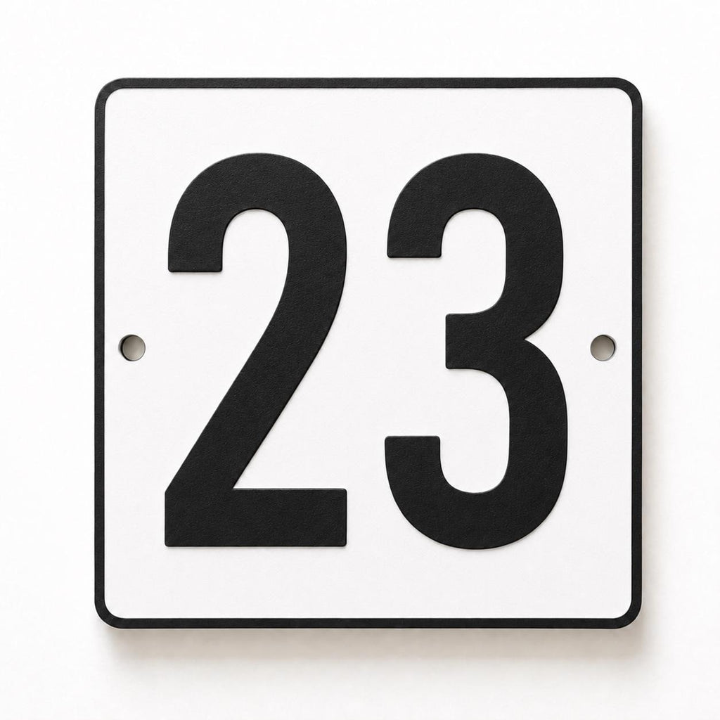 Personalised House Number Sign – Custom Home Front Door Gate Plate Plaque