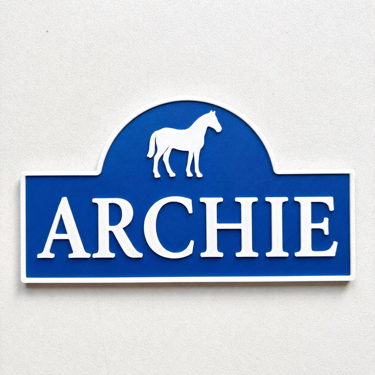 Personalised Name Horse Door Sign – Custom Girls Bedroom Decoration Plate Plaque