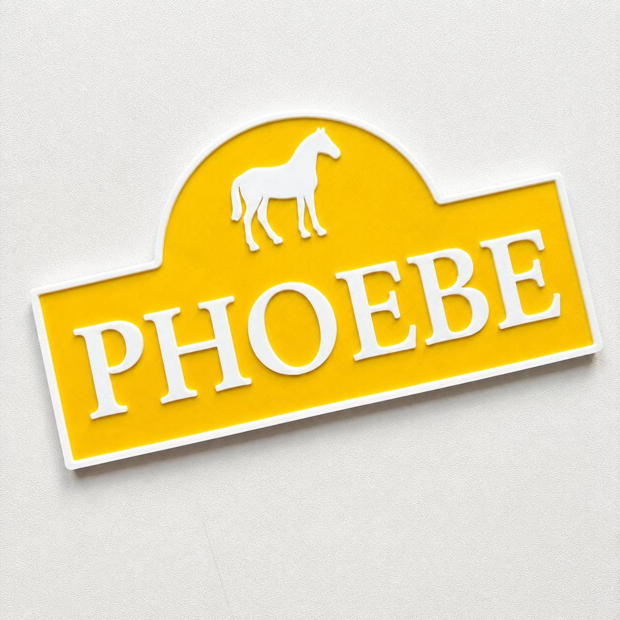 Personalised Name Horse Door Sign – Custom Girls Bedroom Decoration Plate Plaque