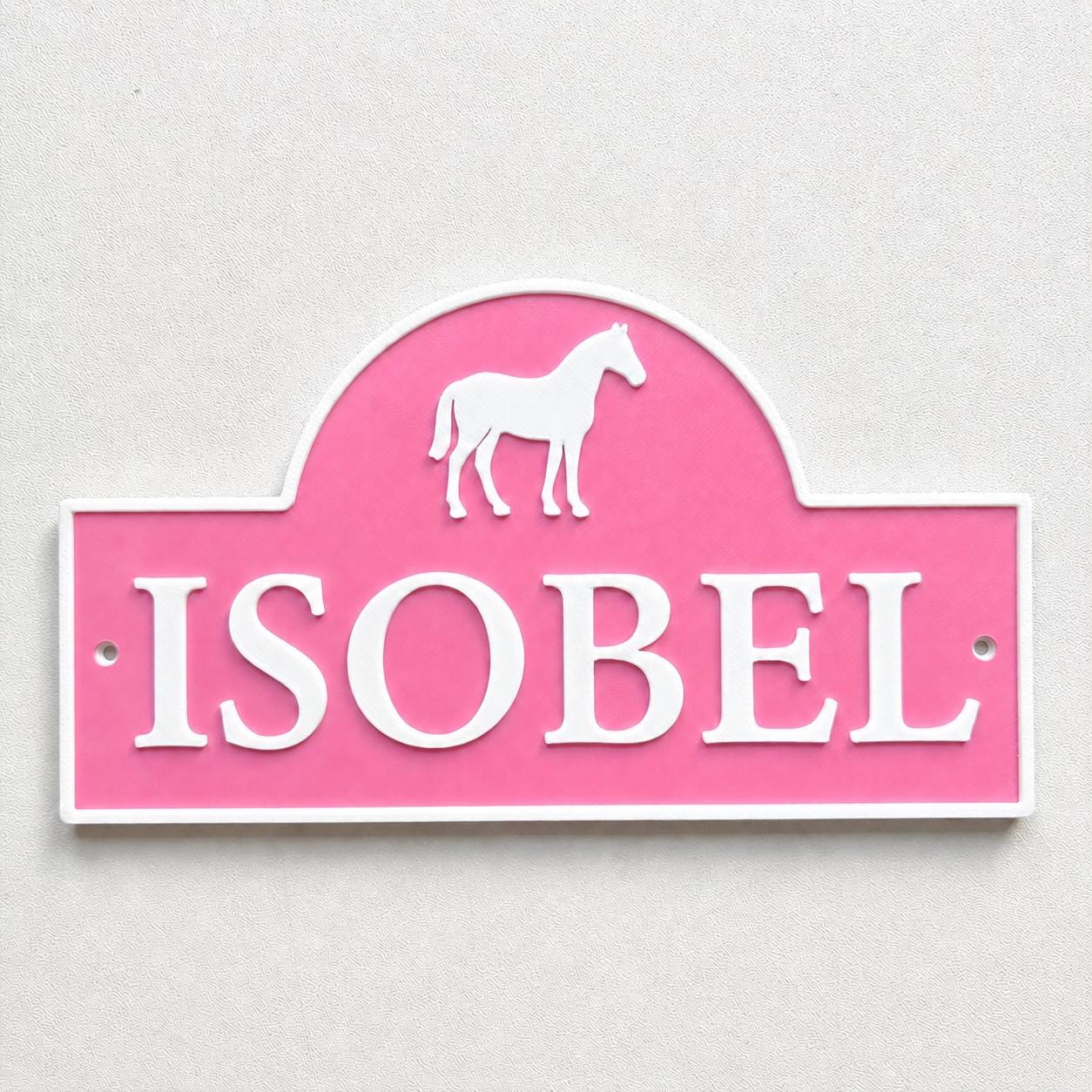 Personalised Name Horse Door Sign – Custom Girls Bedroom Decoration Plate Plaque