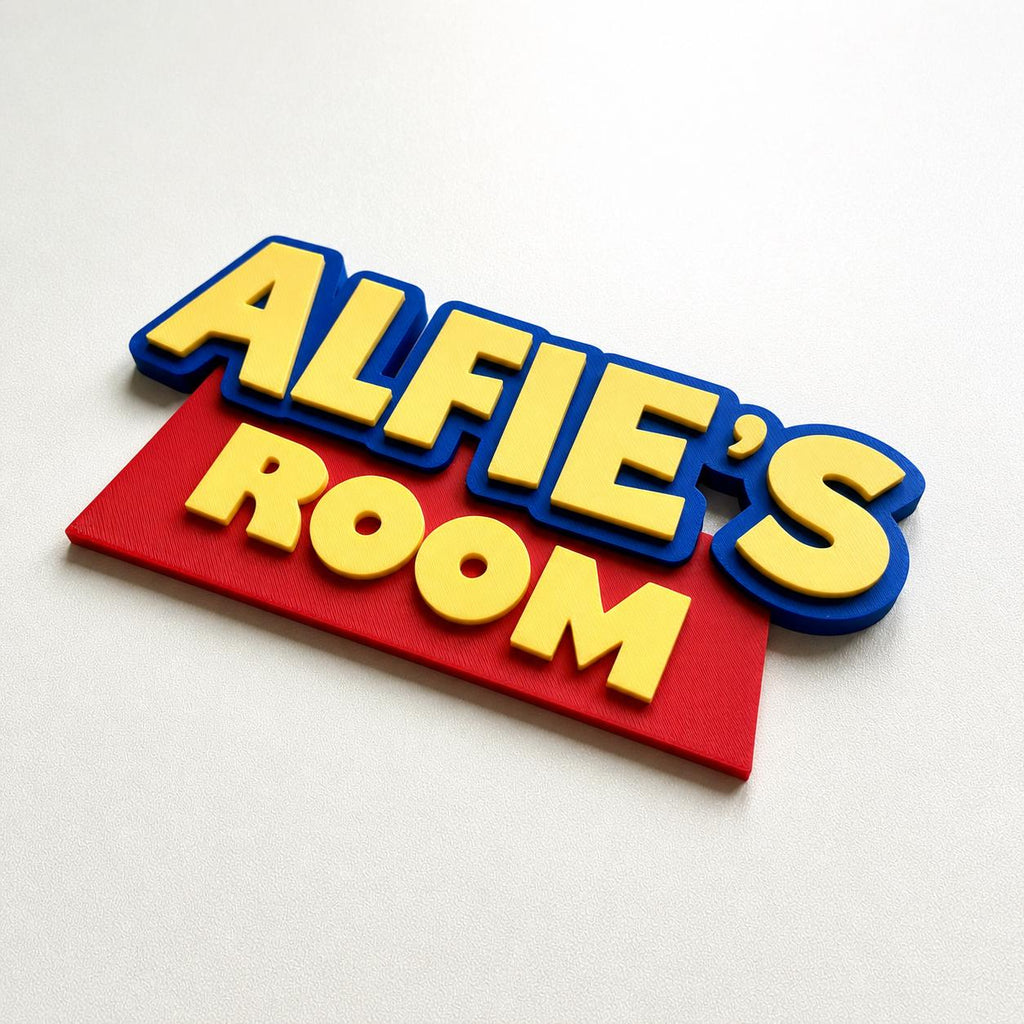 Personalised Kids Name Door Sign – Custom Girls Boys Bedroom Decoration Plate