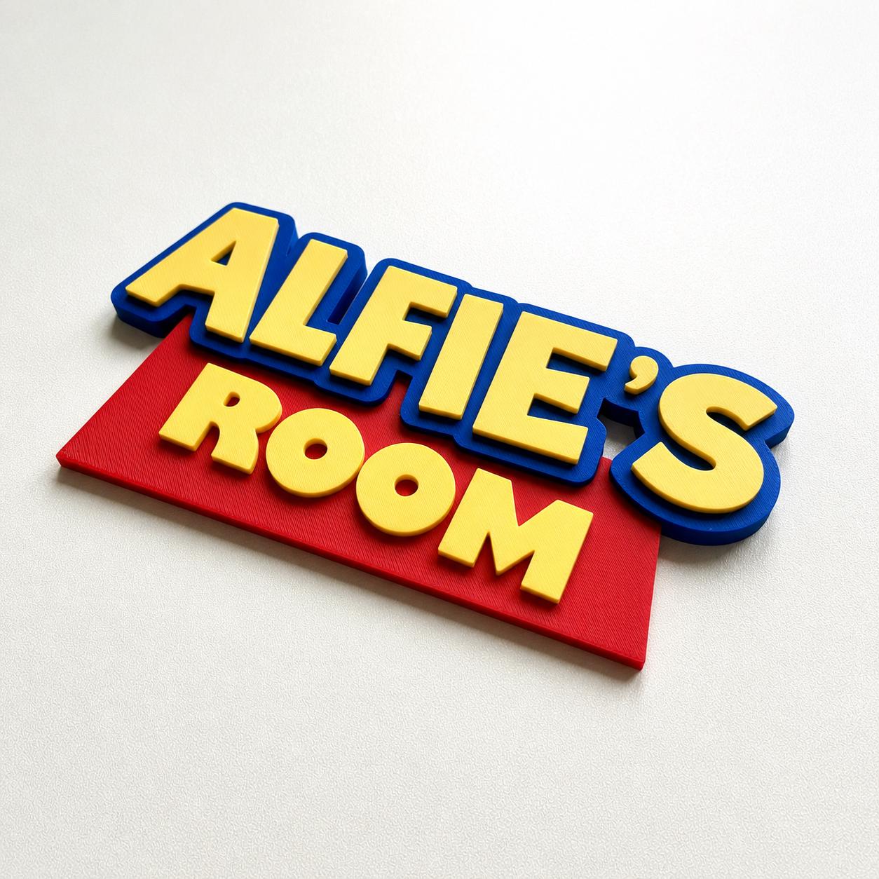 Personalised Kids Name Door Sign – Custom Girls Boys Bedroom Decoration Plate