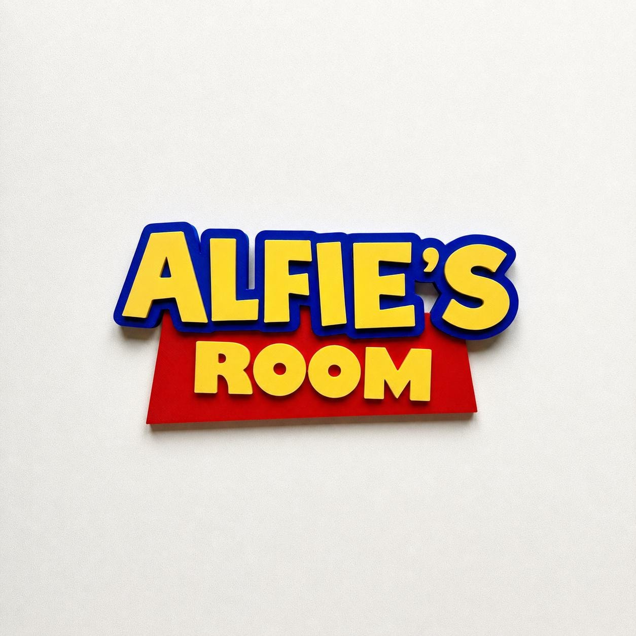 Personalised Kids Name Door Sign – Custom Girls Boys Bedroom Decoration Plate