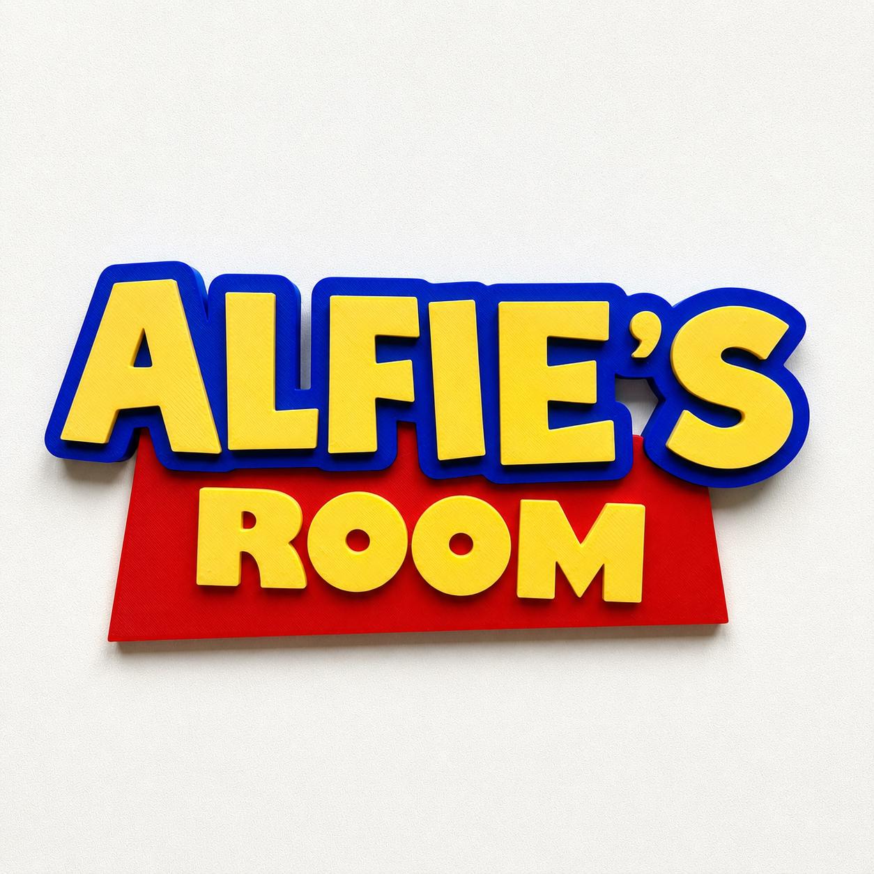 Personalised Kids Name Door Sign – Custom Girls Boys Bedroom Decoration Plate