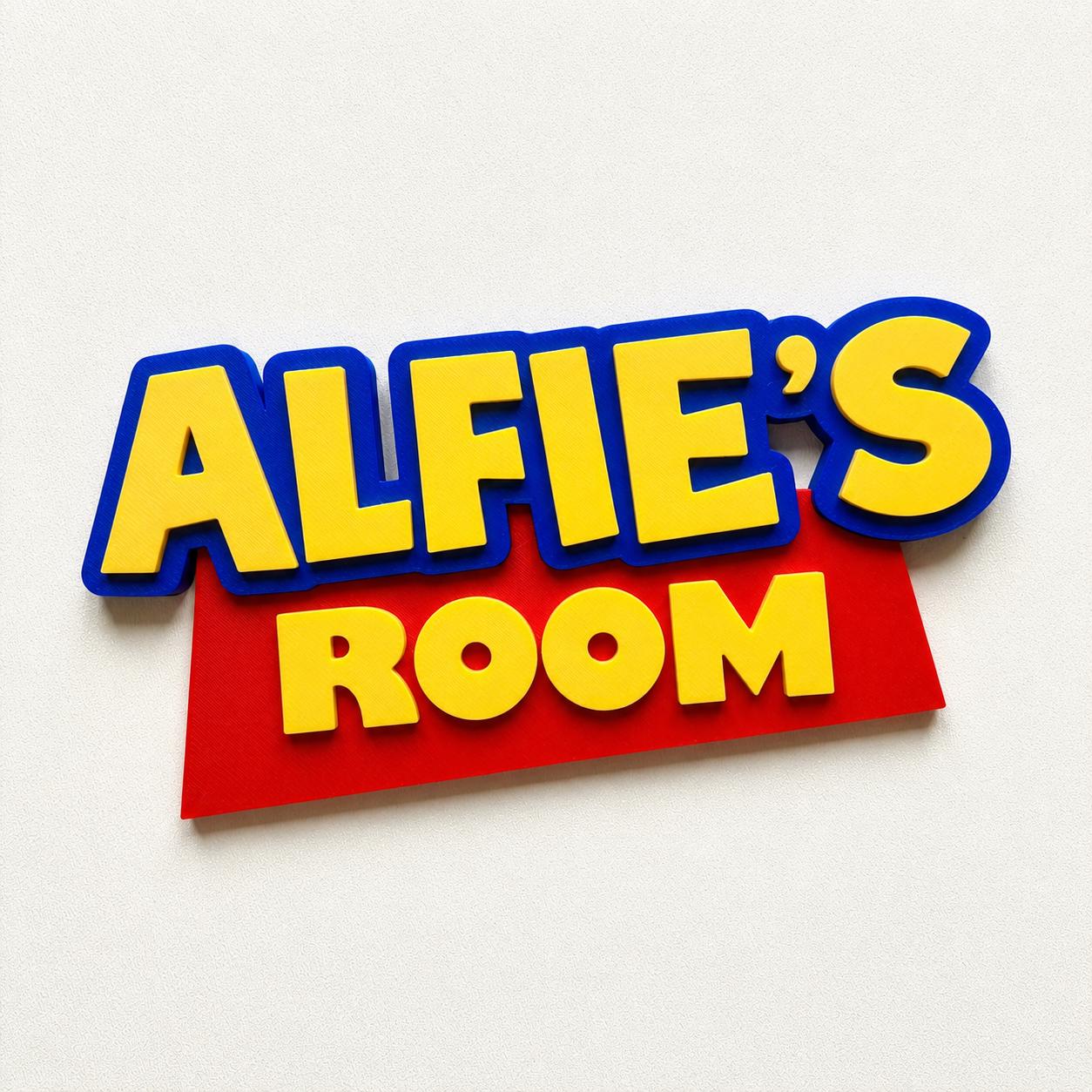 Personalised Kids Name Door Sign – Custom Girls Boys Bedroom Decoration Plate