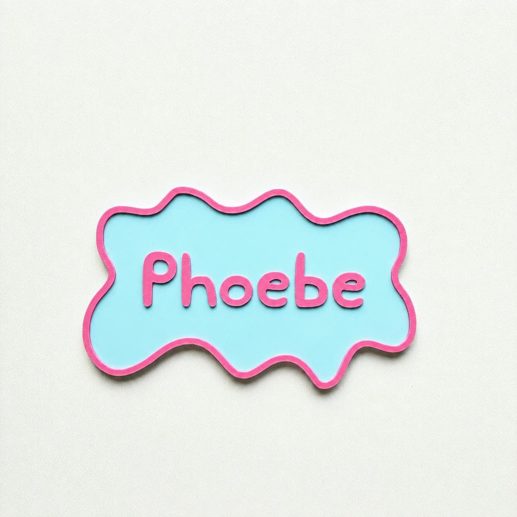Personalised Kids Name Door Sign – Custom Girls Boys Bedroom Decoration Plate