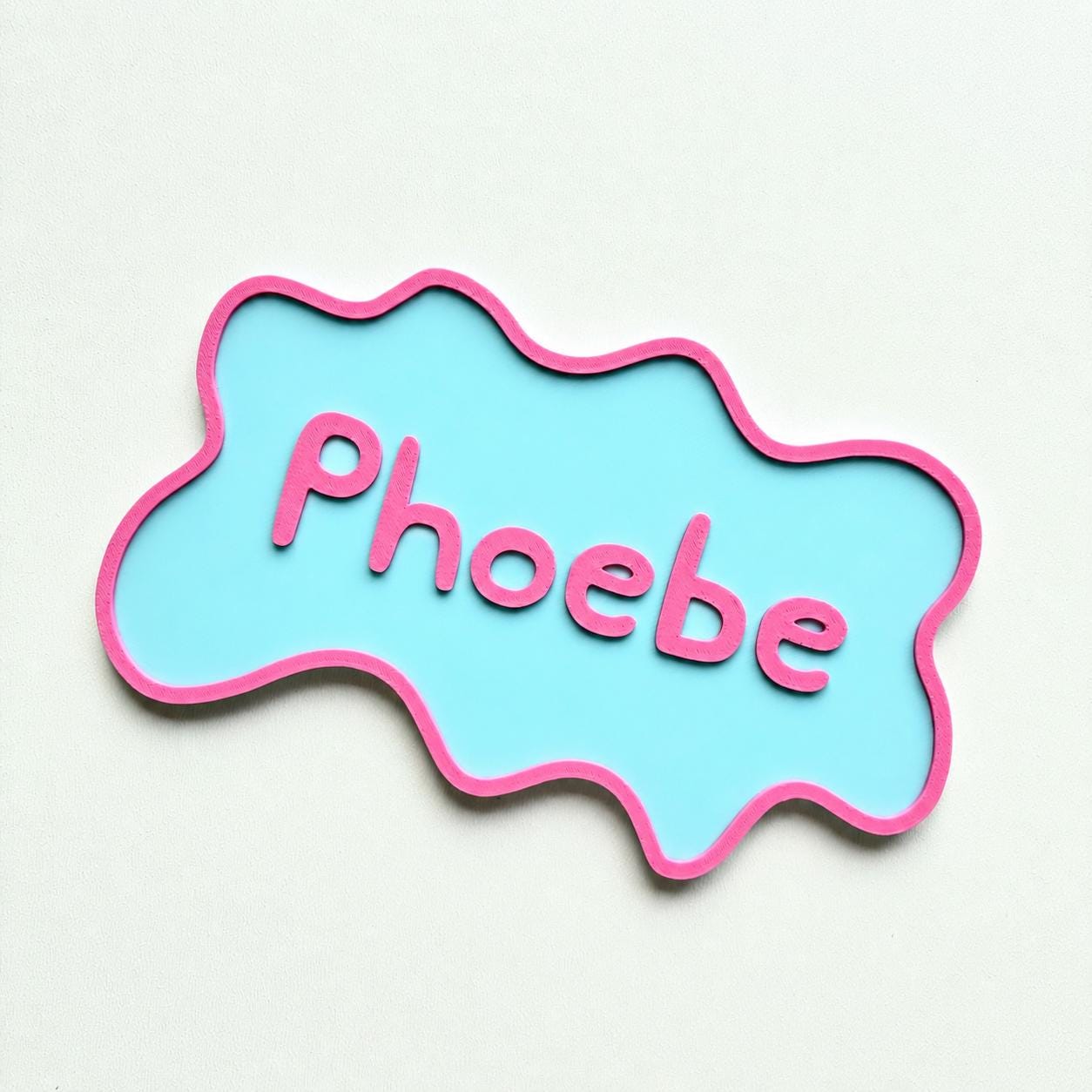 Personalised Kids Name Door Sign – Custom Girls Boys Bedroom Decoration Plate