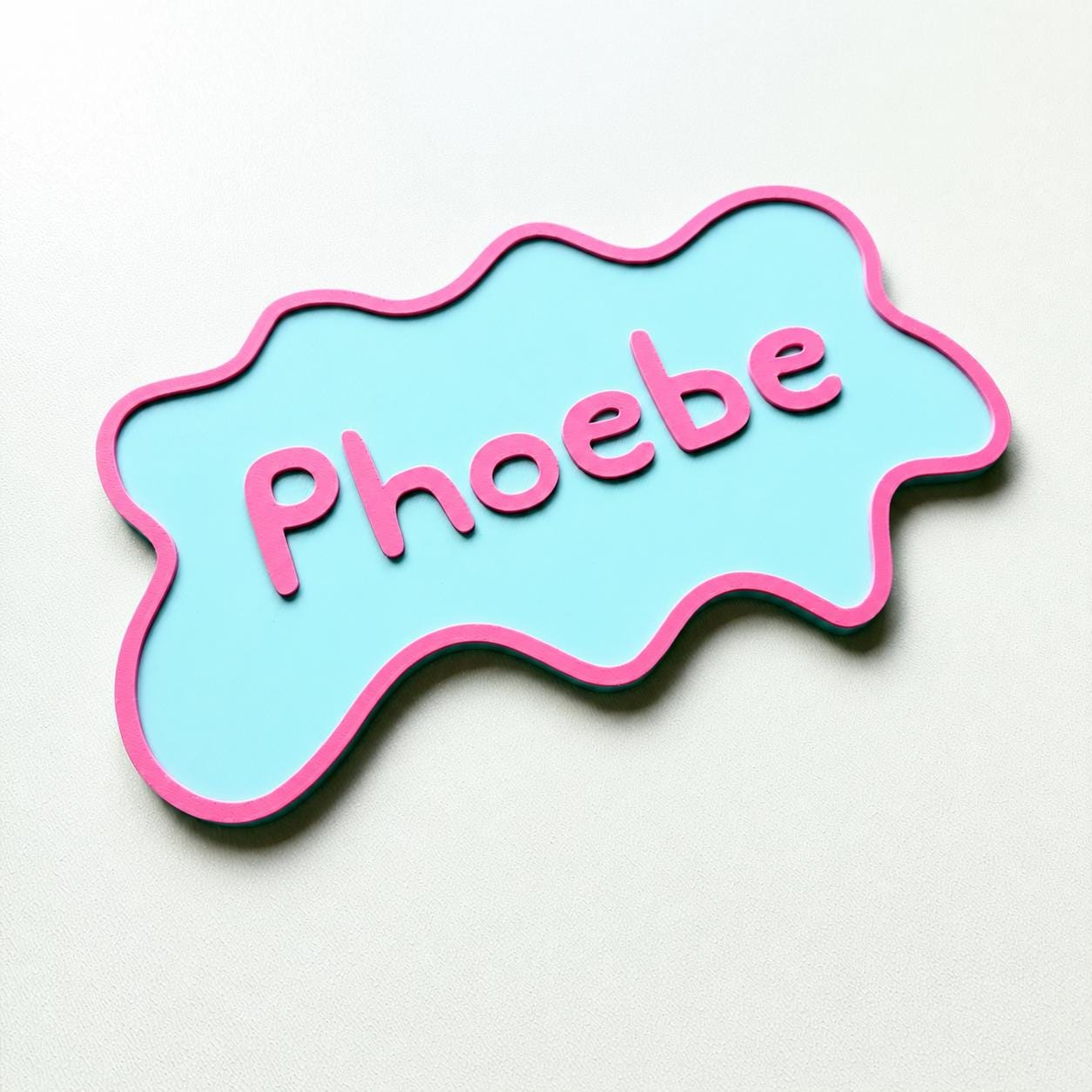 Personalised Kids Name Door Sign – Custom Girls Boys Bedroom Decoration Plate