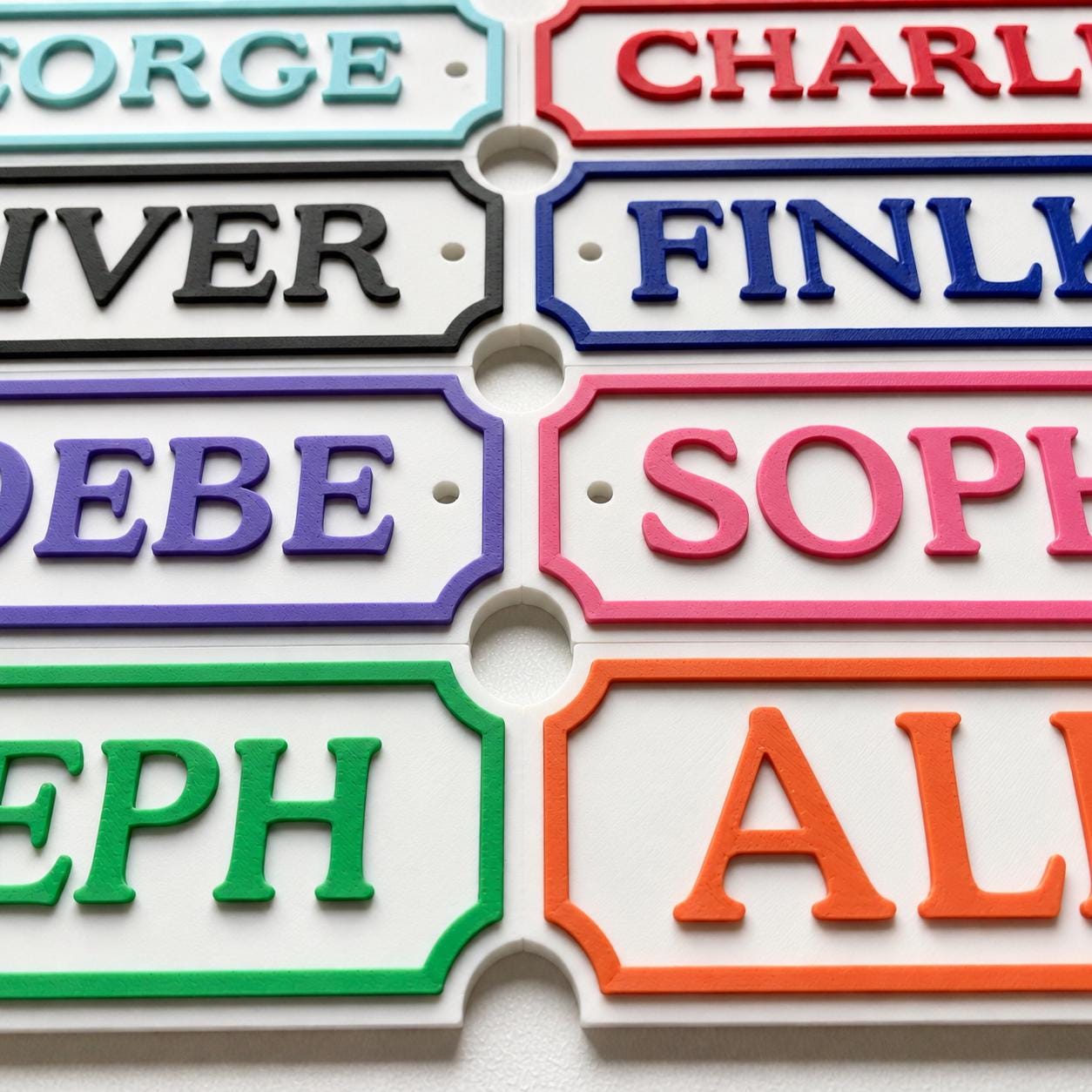 Personalised Kids Name Door Sign – Custom Girls Boys Bedroom Decoration Plate