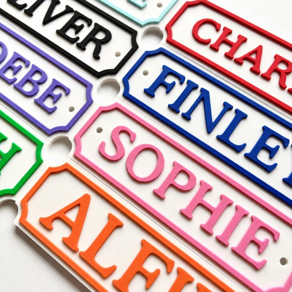 Personalised Kids Name Door Sign – Custom Girls Boys Bedroom Decoration Plate